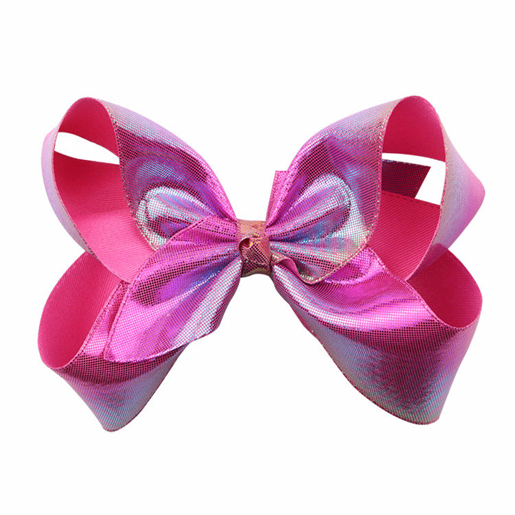 Wholesale Laser PU Leather Hair Clips